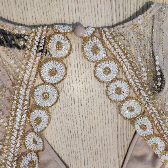 Hello Molly Match Me Dress Size M Pale Pink Wedding Dance Sparkly Fairy Romantic - Picture 7 of 16